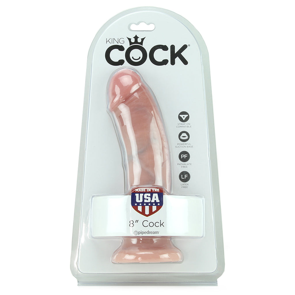 King Cock 8 Inch Realistic Dong 20.3 Centimeters – Realistic Silicone Dong > Dildos > Realistic Dildos