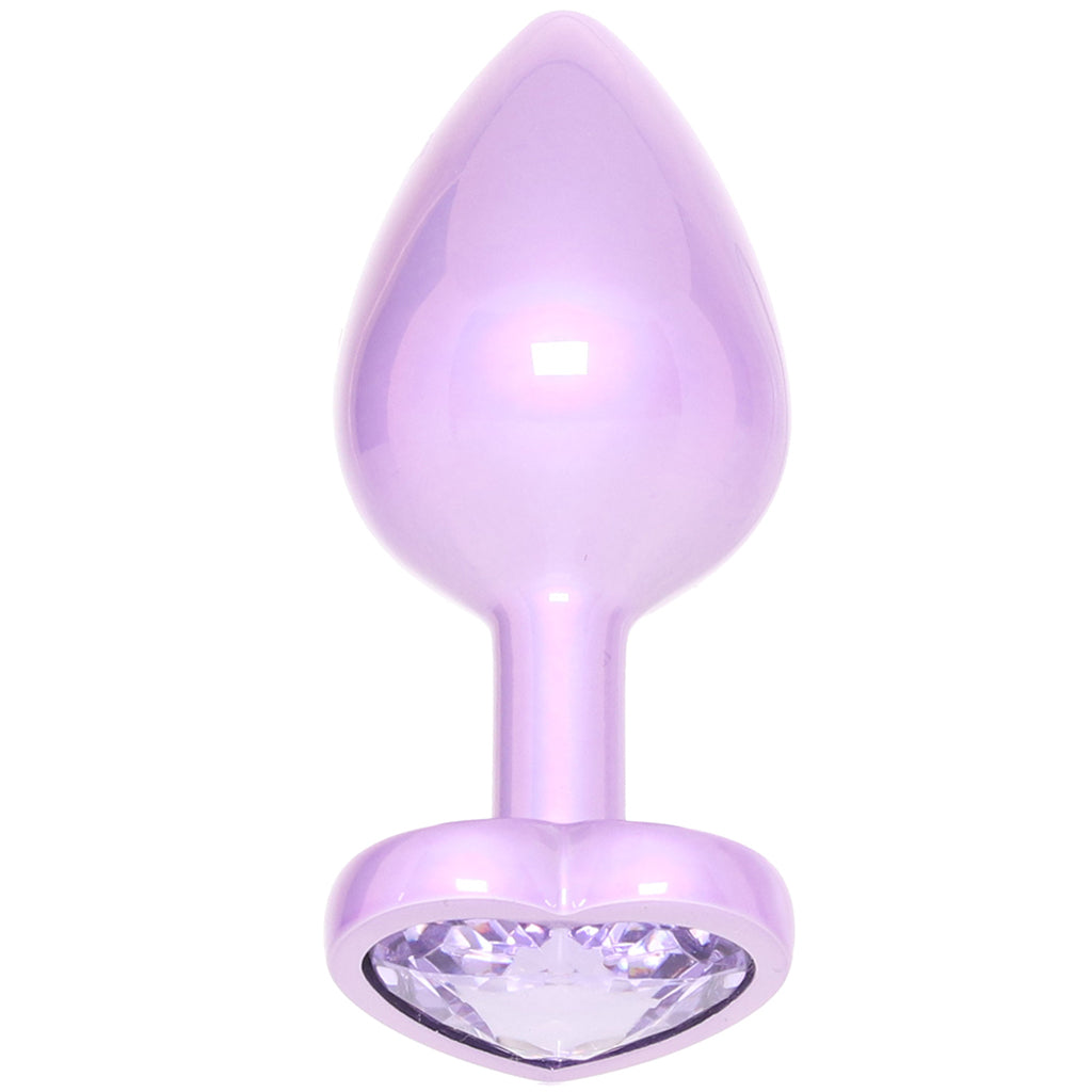 Jewel Heart Plug – Iridescent Zinc Alloy Jewelled Butt Plug > Anal Range > Jewel Butt Plugs