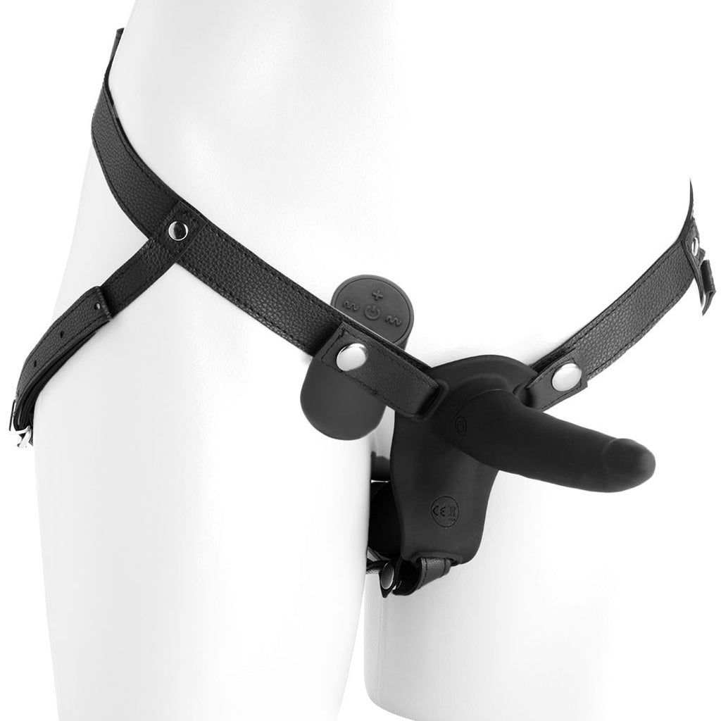 Strap U 28X Power Pegger Beginner Double Dildo with Harness and Remote Control 5.5" / 3.2"  inches Secondary image