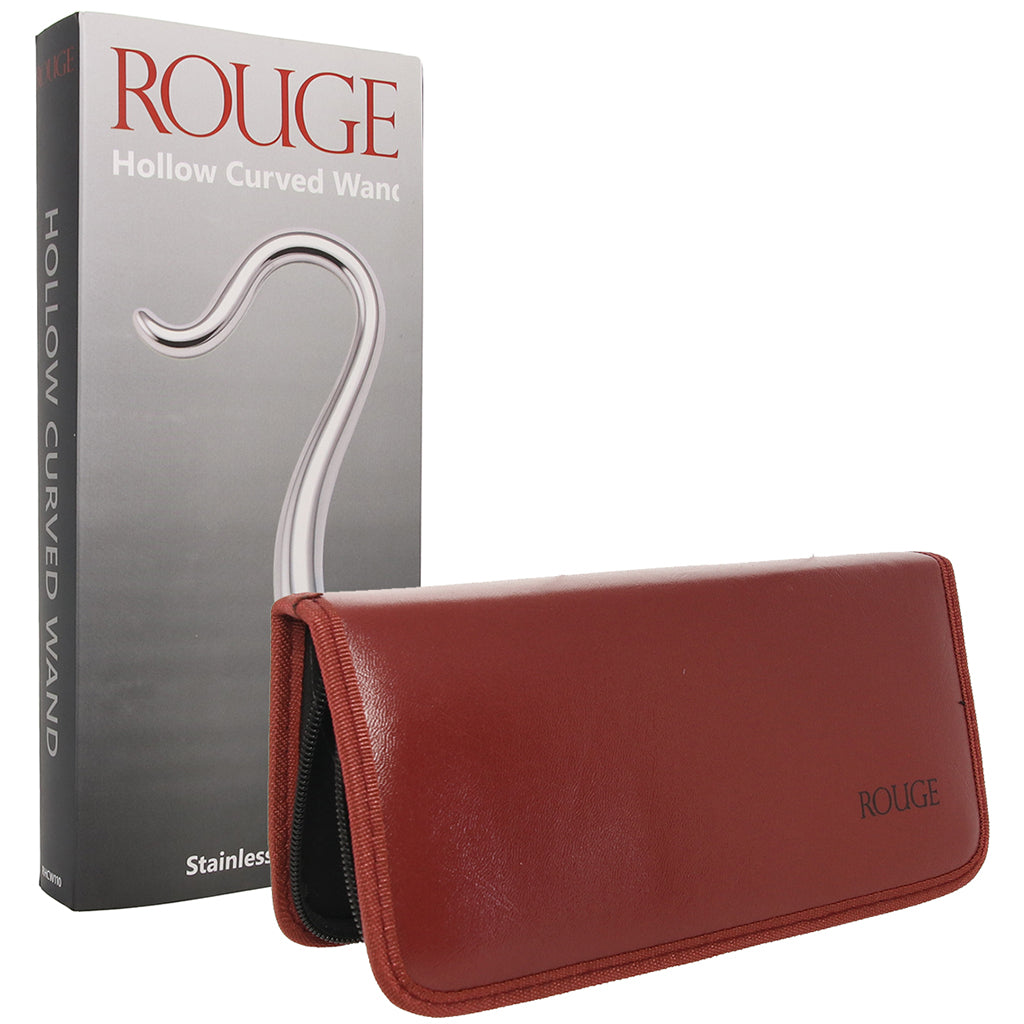 Rouge Steel Hollow Curved Wand 7 Inch – Surgical Grade Stainless Steel Wand > Dildos > Neutral Dildos