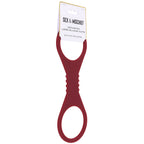 Sex & Mischief Enchanted Large Silicone Cuffs (Burgundy) – Large Silicone Restraints > Bondage Gear > Restraints