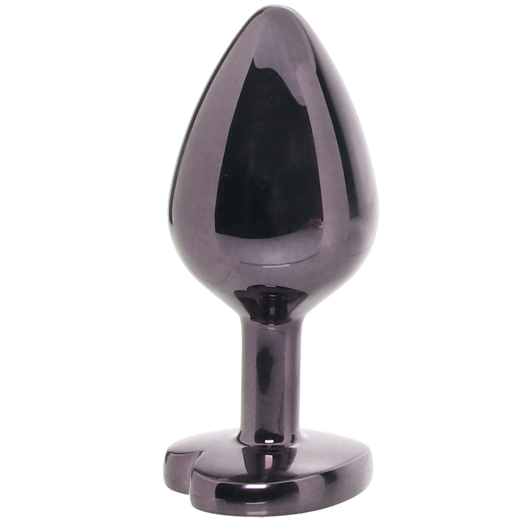 Jewel Large Black Diamond Heart Plug (2.75 inch) > Anal Range > Jewel Butt Plugs