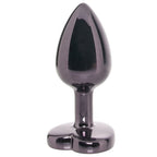 Jewel Small Black Diamond Heart Plug (2.25 inch) > Anal Range > Jewel Butt Plugs
