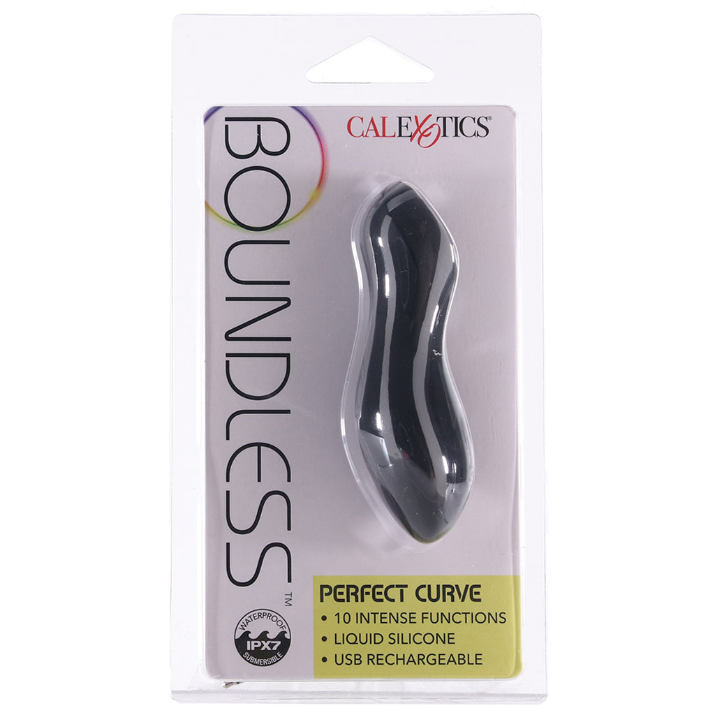 Boundless Perfect Curve Black Liquid Silicone Massager with 10 Intense Functions Waterproof > Vibrators > Standard Vibrators