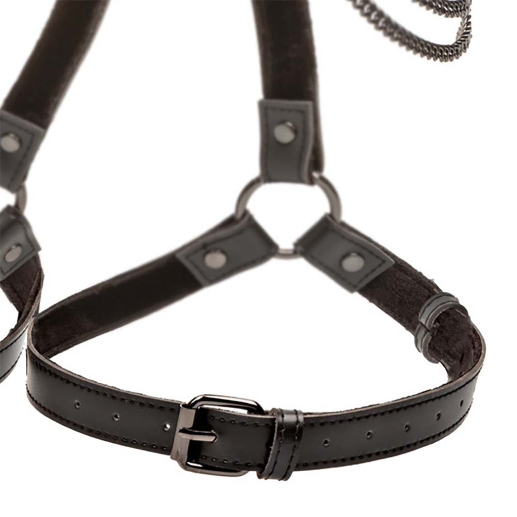 Euphoria Collection Plus Size Multi Chain Black Thigh Harness with Adjustable Straps > Clothes > Womens Harnesses