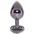 Jewel Large Black Diamond Heart Plug (2.75 inch) > Anal Range > Jewel Butt Plugs