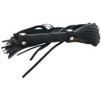 Rouge Leather Studded Long Flogger with Gold Accents – Leather Flogger > Bondage Gear > Whips & Floggers