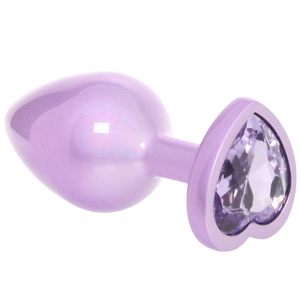Jewel Large Amethyst Heart Plug (2.75 inch) > Anal Range > Jewel Butt Plugs