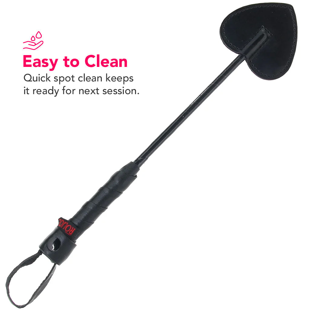 Rouge Mini Leather Spade Paddle Black > Bondage Gear > Paddles