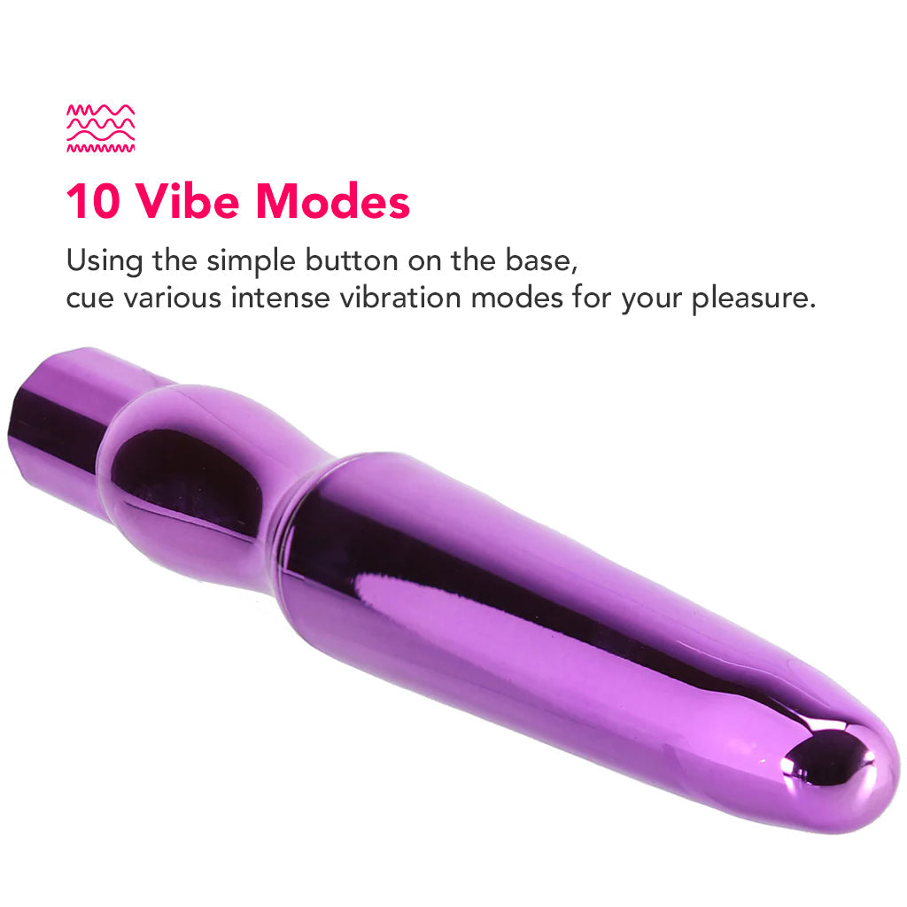 Rechargeable Tapered Anal Probe – Ultra-Powerful Slender Design with 10 Vibration Functions Purple 14 cm > Anal Range > Butt Plugs