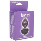 Jewel Small Black Diamond Heart Plug (2.25 inch) > Anal Range > Jewel Butt Plugs