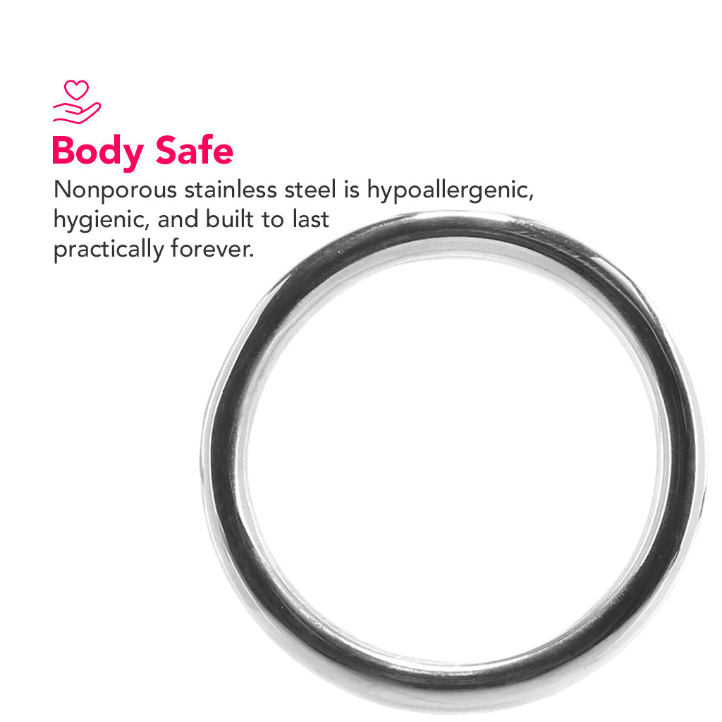 Rouge Stainless Steel 3 Piece Cock Ring Set – Smooth Mirror Polished > Cock Ring > Sets