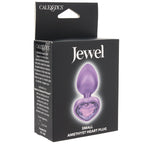 Jewel Small Amethyst Heart Plug (2.25 inch) > Anal Range > Jewel Butt Plugs