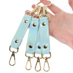 Ouch Paris Collection Hogtie Connectors in Iridescent Blue PU Leather > Bondage Gear > Restraints