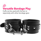 Rouge Adjustable Spreader Bar with Detachable Leather Cuffs – 24 to 38 Inch BDSM Restraint > Bondage Gear > Restraints