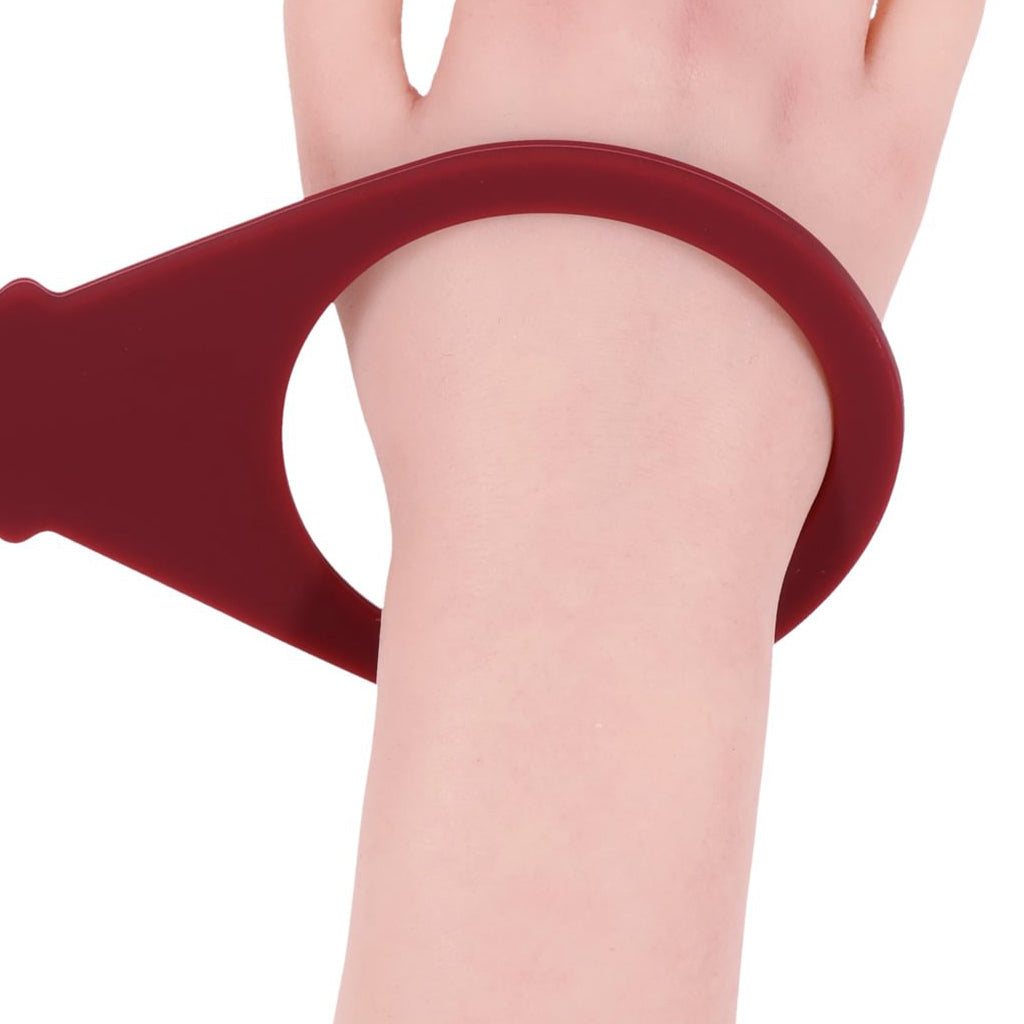 Sex & Mischief Enchanted Large Silicone Cuffs (Burgundy) – Large Silicone Restraints > Bondage Gear > Restraints