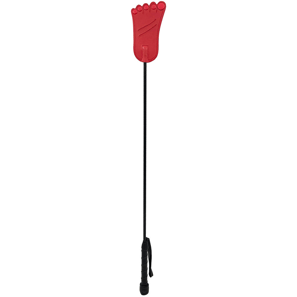 Rouge Leather Foot Riding Crop – Reinforced Fiberglass Shaft Riding Crop > Bondage Gear > Crops