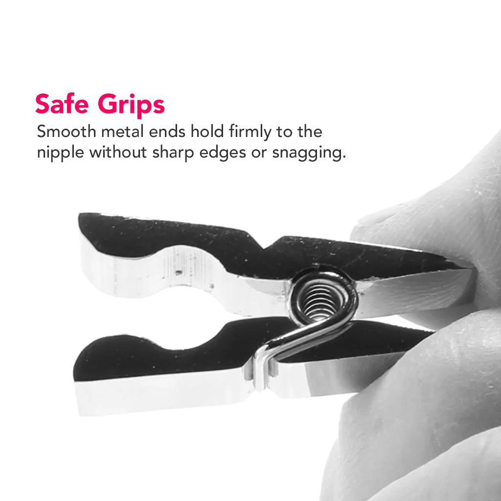Rouge Stainless Steel Nipple Pegs Petite Set (1.25 Inch) – Compact Nipple Pegs > Sex Toys > Nipple Clamps