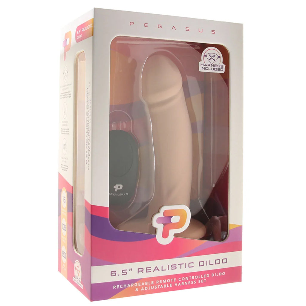 Pegasus 6.5 Inch Realistic (Flesh Tone) Dildo > Dildos > Strap On Harnesses