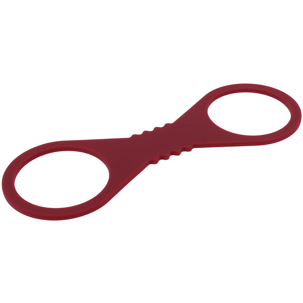 Sex & Mischief Enchanted Large Silicone Cuffs (Burgundy) – Large Silicone Restraints Secondary image