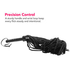 Long Suede Flogger in Black