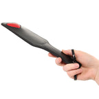 Black Leather Red Heart Paddle