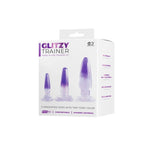 Glitzy Trainer 3 in 1 Dong Kit Set Purple with Three Graduated Sizes and Two Tone Color > Sex Toys > Dilators