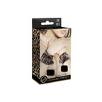 Leopard Frenzy Fancy Wrist Cuffs Adjustable Size with D Ring Chain 5.5 to 8.3 Inch Circumference > Bondage Gear > Restraints