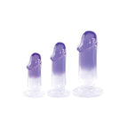 Glitzy Trainer 3 In 1 Dong Kit Purple with 3 Graduated Sizes and Two Tone Color > Sex Toys > Dilators