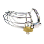 Rouge Chastity Cock Cage – Stainless Steel 115mm Length with Padlock > Bondage Gear > Male Chastity