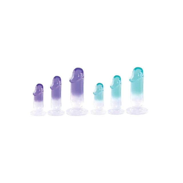 Glitzy Trainer 3 In 1 Dong Kit Purple with 3 Graduated Sizes and Two Tone Color > Sex Toys > Dilators