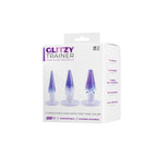 Glitzy Trainer 3 In 1 Dong 5 Inch Kit Purple With Three Graduated Sizes > Sex Toys > Dilators