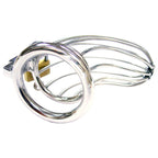 Rouge Chastity Cock Cage – Stainless Steel 115mm Length with Padlock > Bondage Gear > Male Chastity