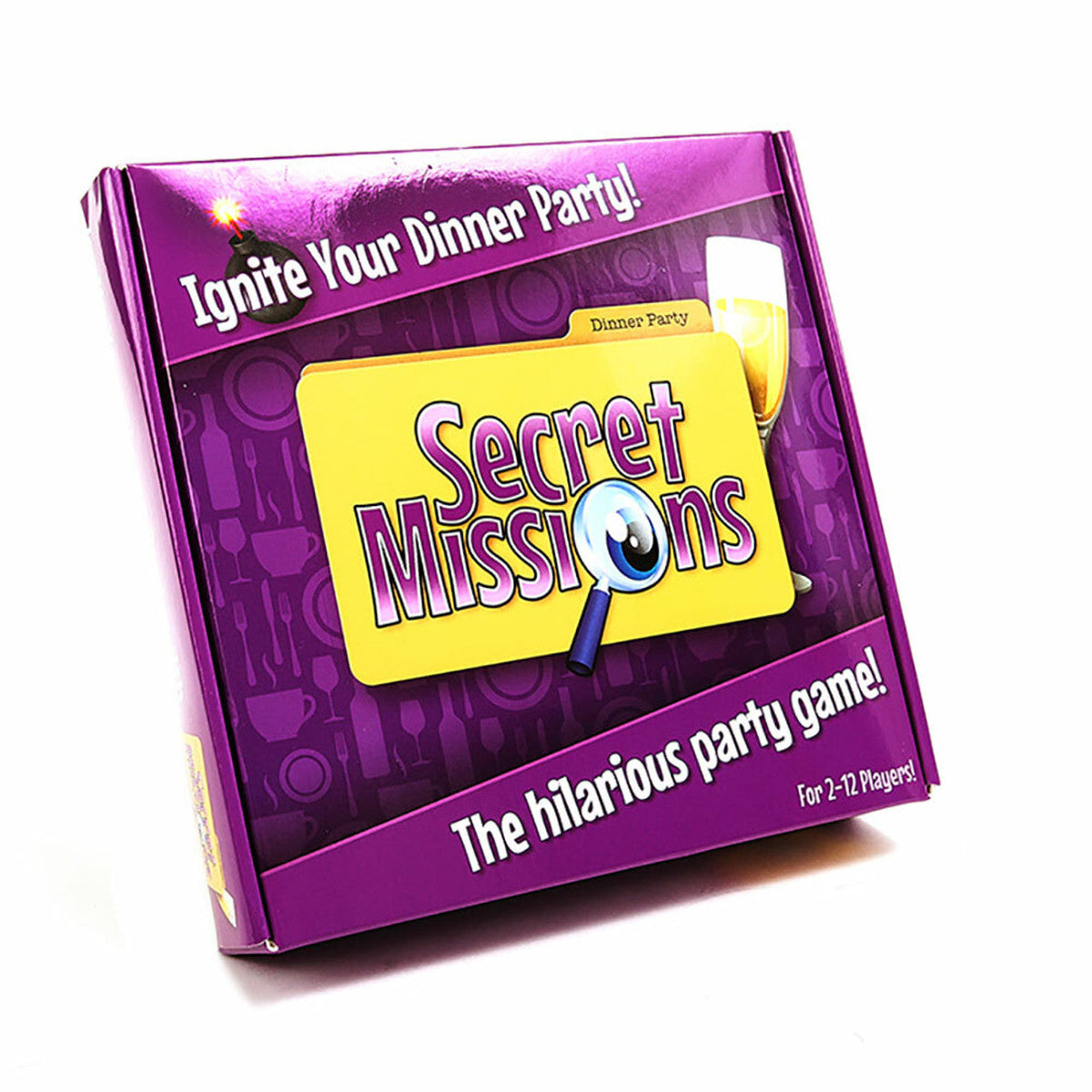 Secret Missions Dinner Party Game with 12 Secret Mission Badges and Metal Clip Badges – Party Game > Novelties > Games