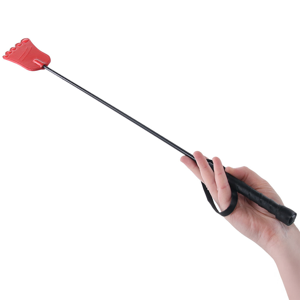Rouge Leather Foot Riding Crop – Reinforced Fiberglass Shaft Riding Crop > Bondage Gear > Crops