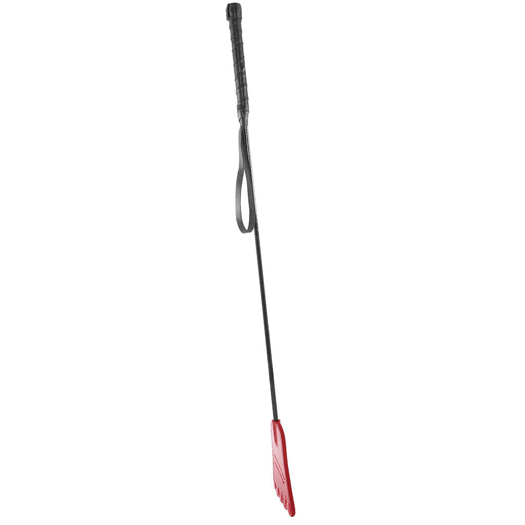 Rouge Leather Foot Riding Crop – Reinforced Fiberglass Shaft Riding Crop > Bondage Gear > Crops