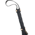 Rouge Leather Studded Long Flogger with Gold Accents – Leather Flogger > Bondage Gear > Whips & Floggers