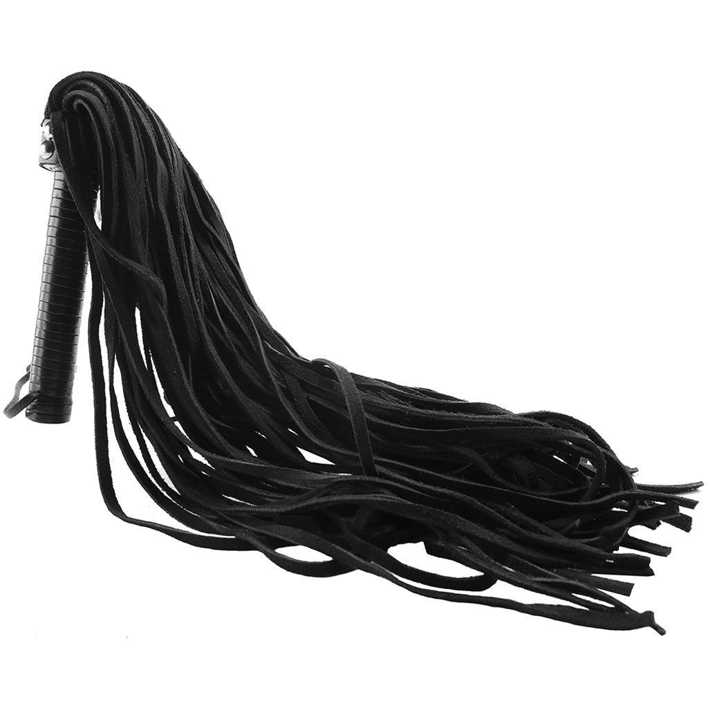 Long Suede Flogger in Black Main image