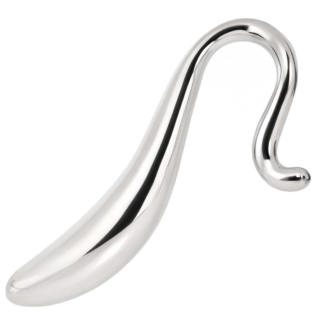 Rouge Steel Hollow Curved Wand 7 Inch – Surgical Grade Stainless Steel Wand > Dildos > Neutral Dildos