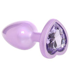 Jewel Small Amethyst Heart Plug (2.25 inch) > Anal Range > Jewel Butt Plugs