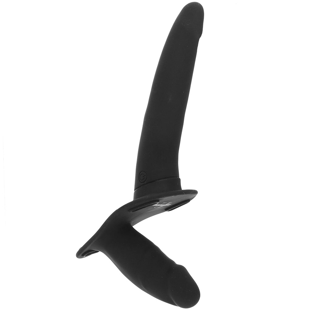 Strap U 28X Power Pegger Beginner Double Dildo with Harness and Remote Control 5.5" / 3.2" inches > Dildos > Strap On Harnesses