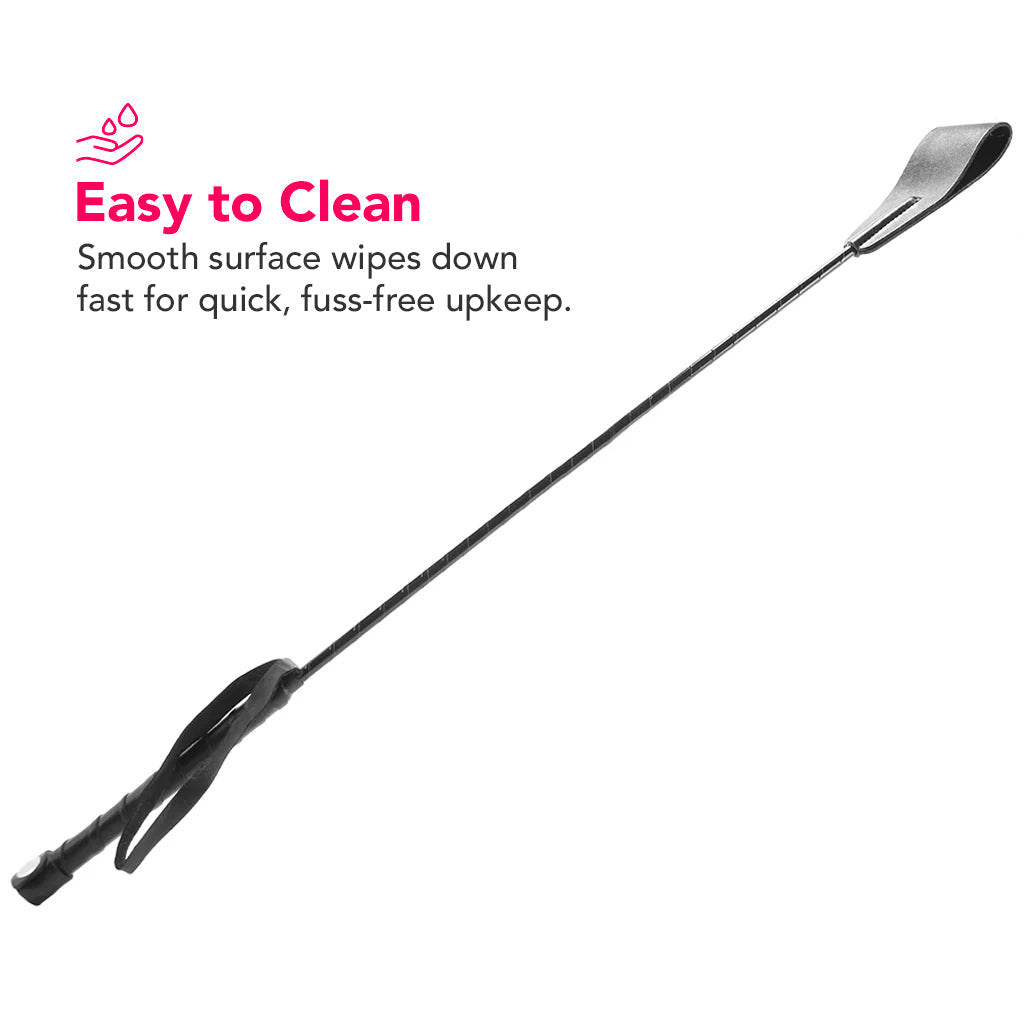 Classic Riding Crop in Black