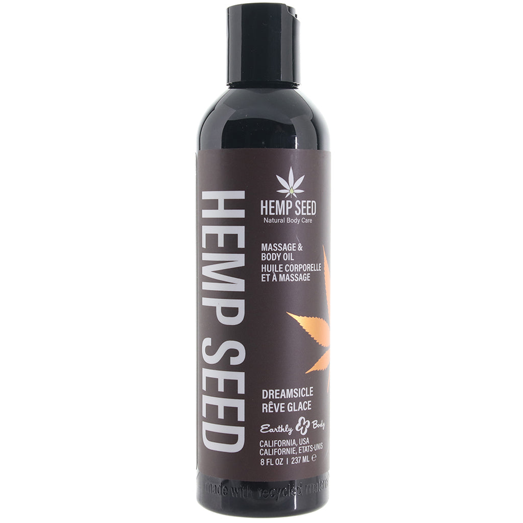 Hemp Seed Massage Oil 8oz/236ml in Dreamsicle Main image