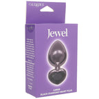Jewel Large Black Diamond Heart Plug (2.75 inch) > Anal Range > Jewel Butt Plugs