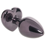 Jewel Small Black Diamond Heart Plug (2.25 inch) > Anal Range > Jewel Butt Plugs