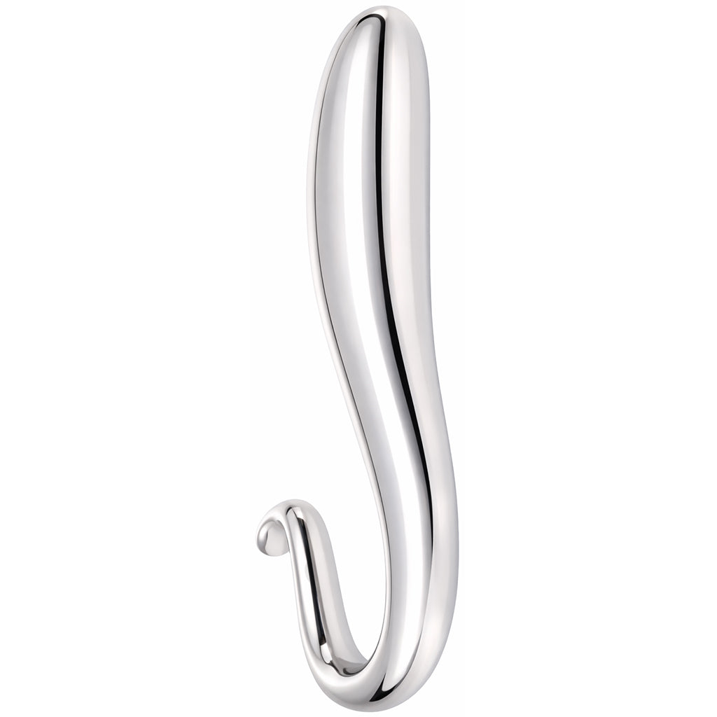 Rouge Steel Hollow Curved Wand 7 Inch – Surgical Grade Stainless Steel Wand > Dildos > Neutral Dildos
