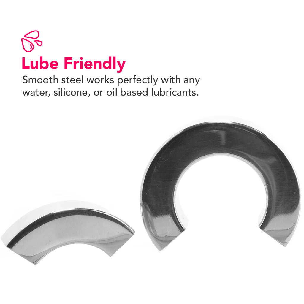 Rouge Stainless Steel Polished Magnetic Ball Stretcher 35mm > Sex Toys For Men > Ball Stretchers