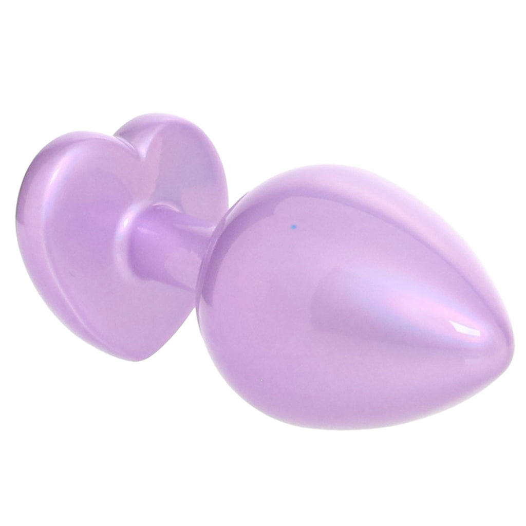 Jewel Heart Plug – Iridescent Zinc Alloy Jewelled Butt Plug > Anal Range > Jewel Butt Plugs