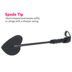 Rouge Mini Leather Spade Paddle Black > Bondage Gear > Paddles