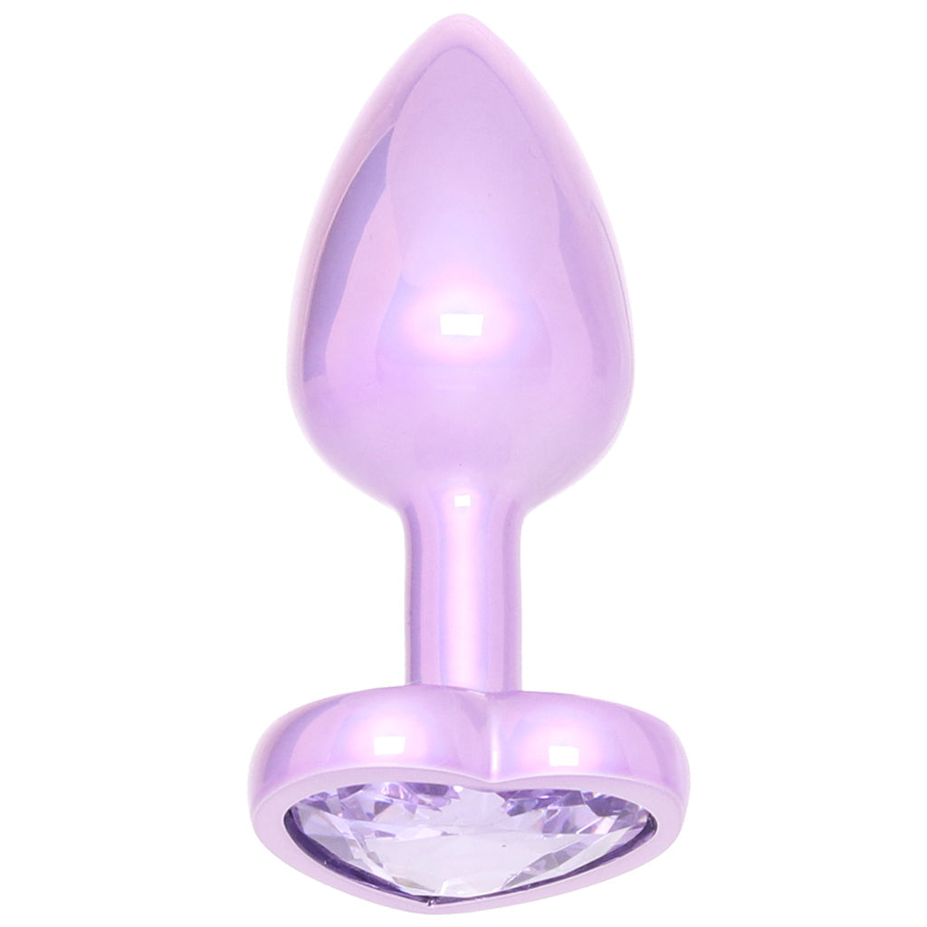 Jewel Small Amethyst Heart Plug (2.25 inch) > Anal Range > Jewel Butt Plugs Main image